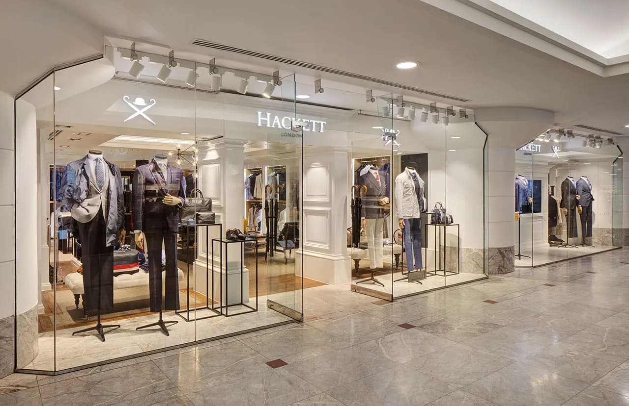 Hackett, Canary Wharf, London - retail project by JPS Services