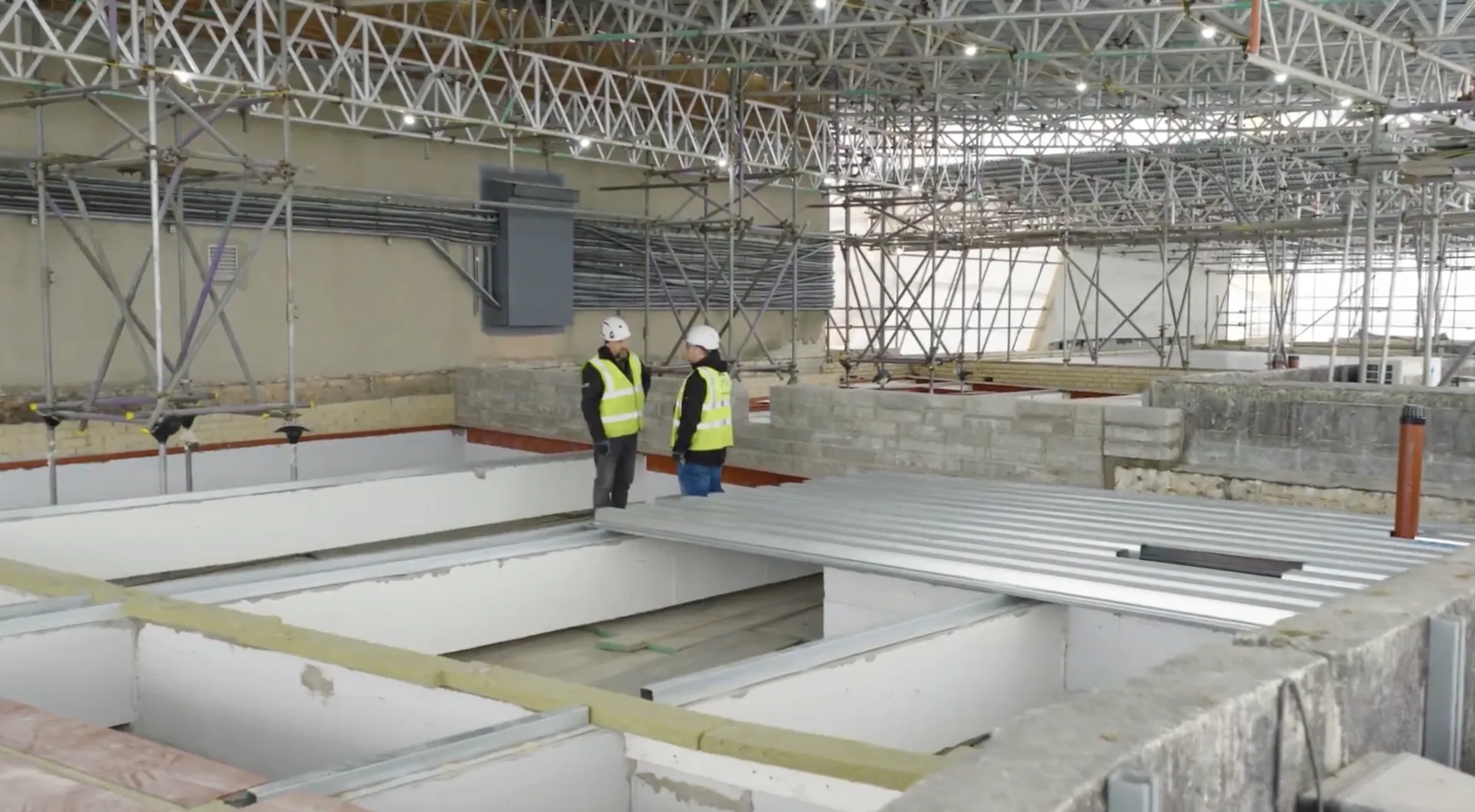 JPS Roofing works above St David's Shopping Centre, Cardiff - detail 2
